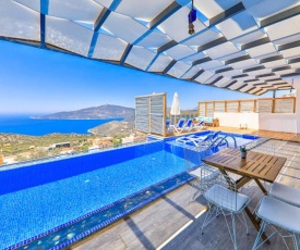 Villa with 3 bedrooms in Kas with wonderful sea view private pool enclosed garden 3 km from the beach