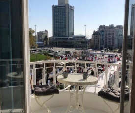 Great View of Taksim Square, Luxury Furnished on Main Street of Taksim, Partial Sea View